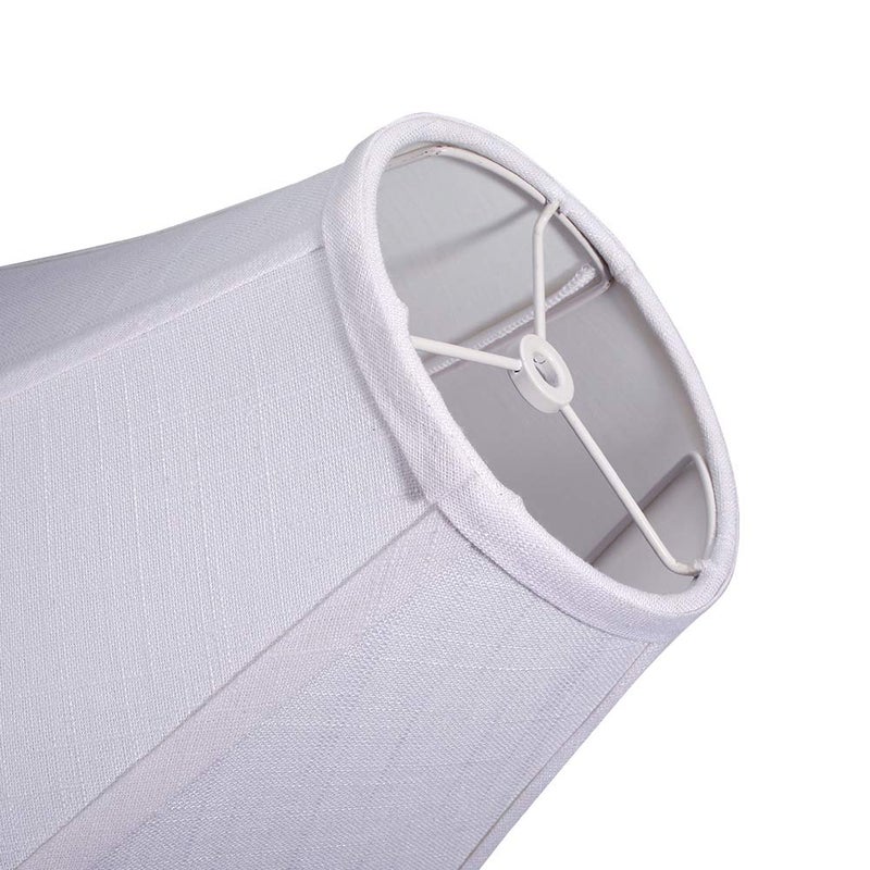 TOOTOO STAR Double White Lamp Shade Set of 2, Large Bell Lampshade for Floor Light and Table Lamp 6x14x10 inch, DIY Fabric Natural Linen Hand Crafted, Spider (White, 6x14x10 inch) - Image 5